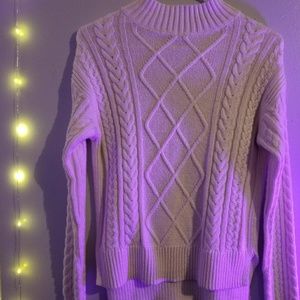 White Turtleneck Sweater